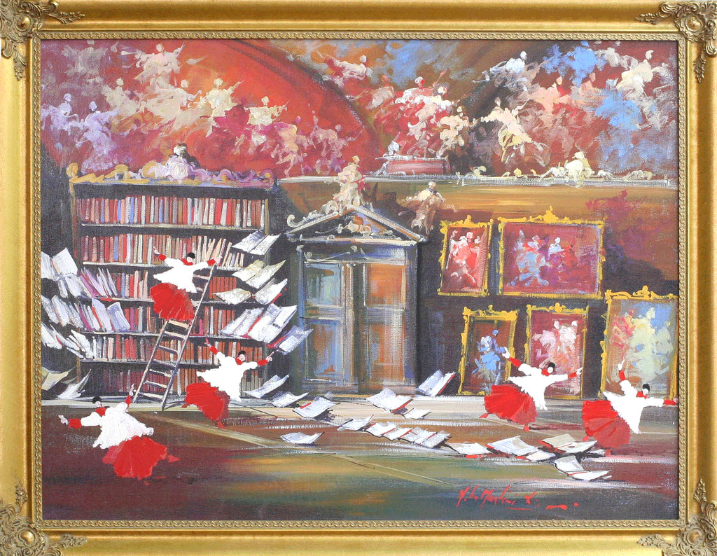 Norberto Martini Giclee "Magic Library"