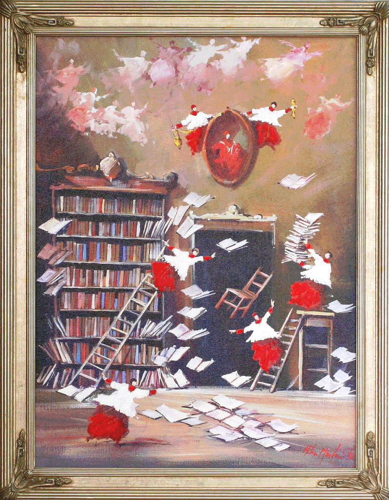 Norberto Martini Giclee "Magic Library"